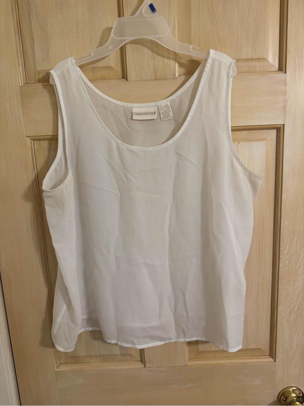 Sheer white tank